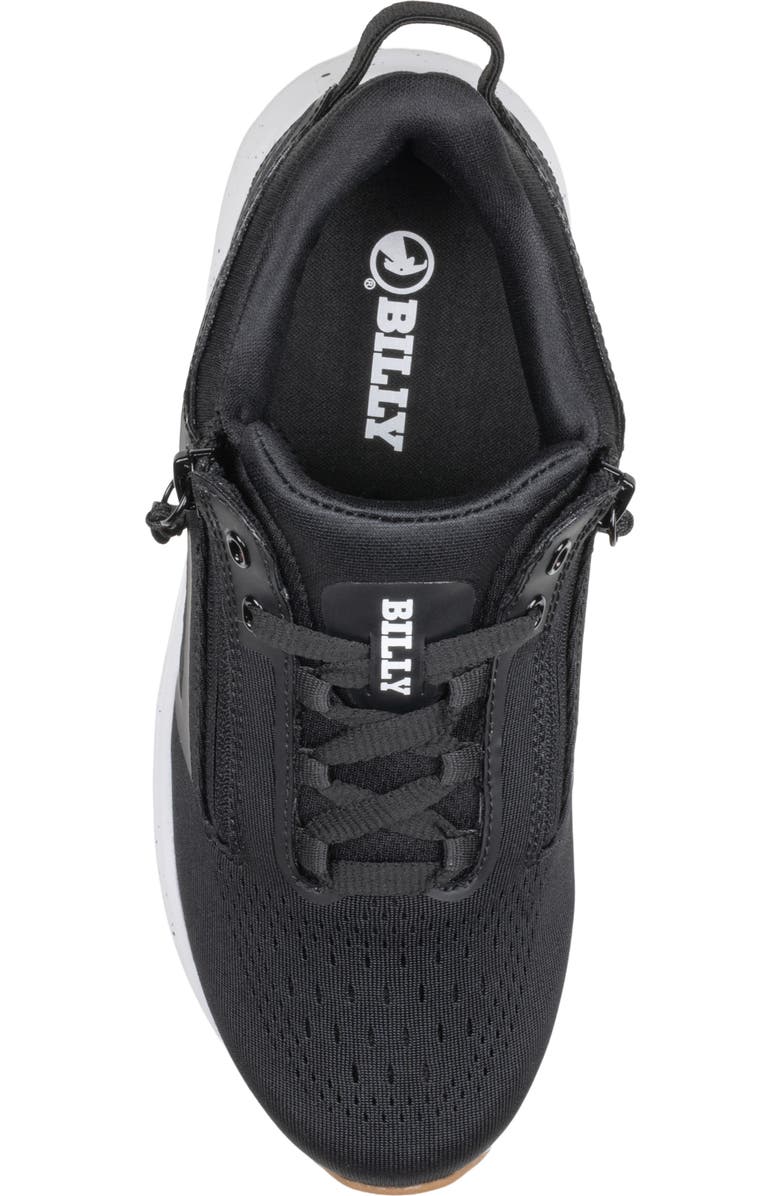 BILLY Footwear Sport Inclusion DZ1 Double Zip Sneaker, Alternate, color, Black/ White/ Gum