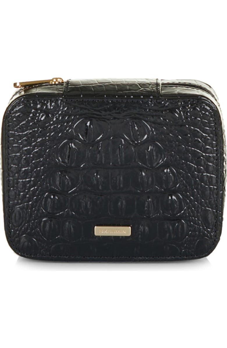 Brahmin Lori Croc Embossed Leather Jewelry Case, Main, color,