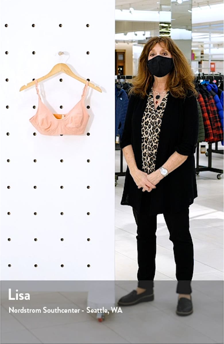 Plant Dyed Organic Cotton Full Cup Wire Free Bra, sales video thumbnail