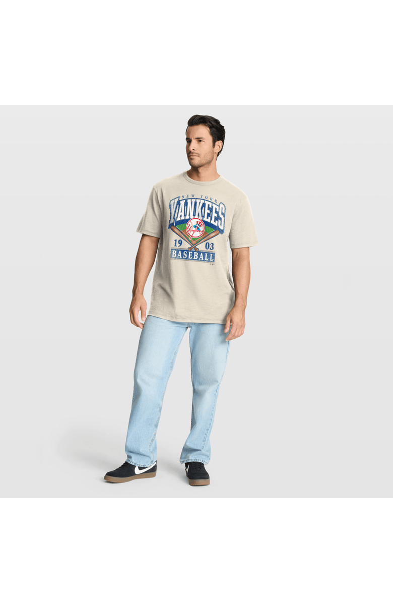 FANATICS Men's Fanatics Tan New York Yankees Stadium Slub T-Shirt, Alternate, color, Tan