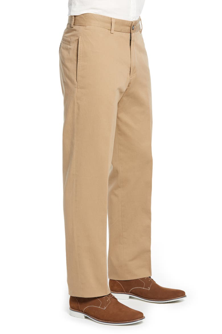 Charleston Khakis Flat Front Chino Pants, Alternate, color, BRITISH TAN