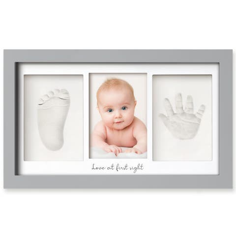 Baby Handprint & Footprint Keepsake Duo Frame