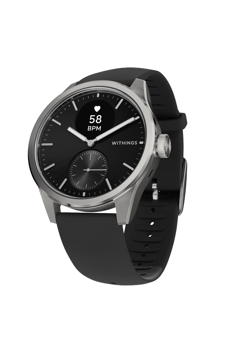 ScanWatch 2 - 38mm - White/Silver, Main, color, Black & Silver