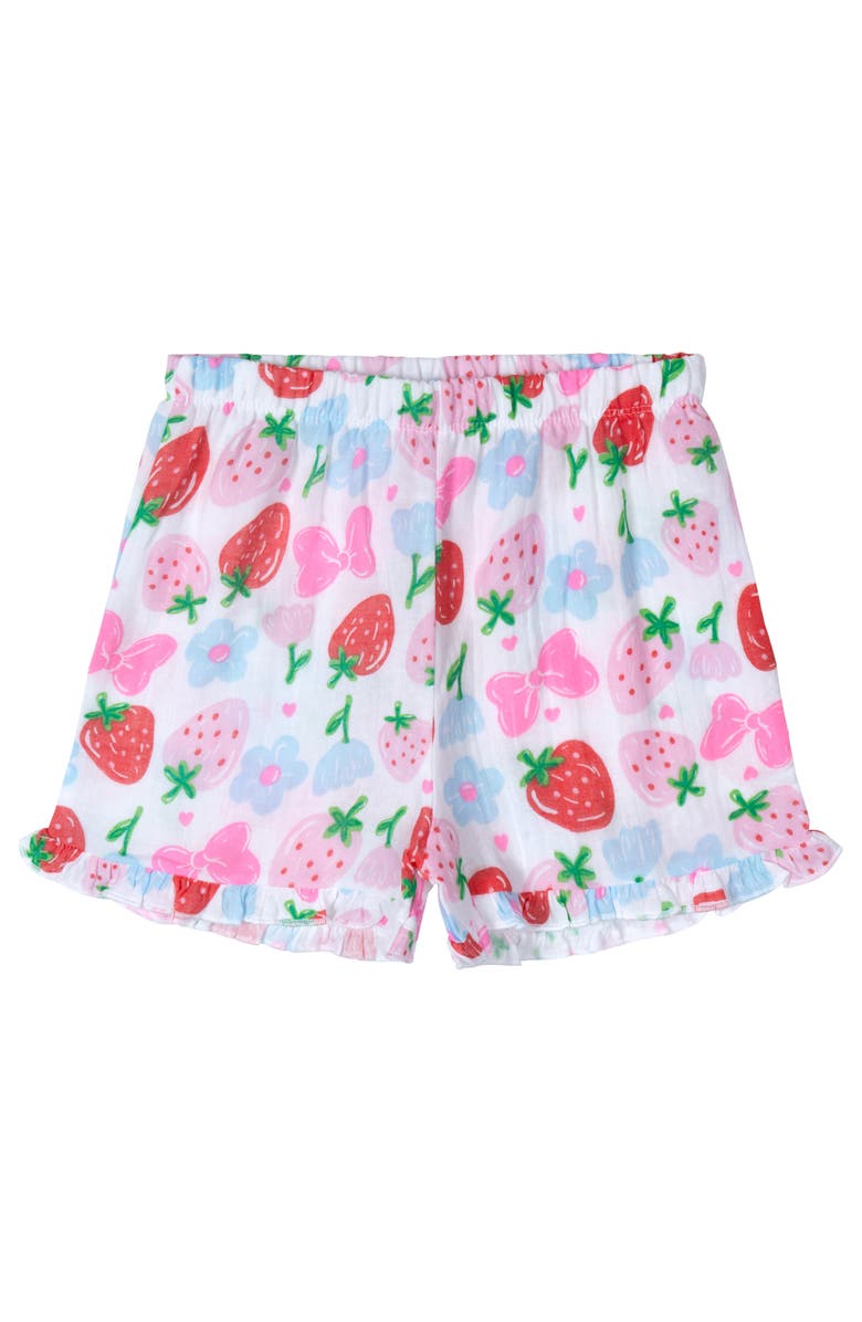 Disney Minnie Mouse 2-Piece Short Sleeve Tee and Gauze Shorts Set, Alternate, color, Blue Multi Minnie