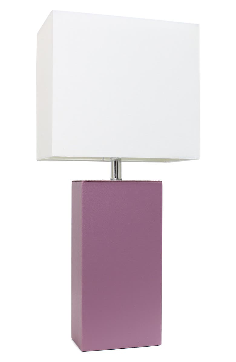 LALIA HOME Lexington Faux Leather Table Lamp, Main, color, 