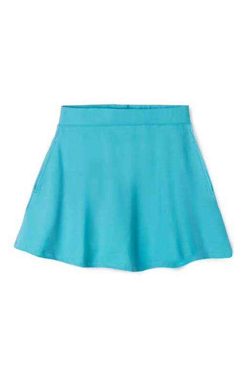 Mightly Organic Cotton Girls Pocket Skorts In Turquoise