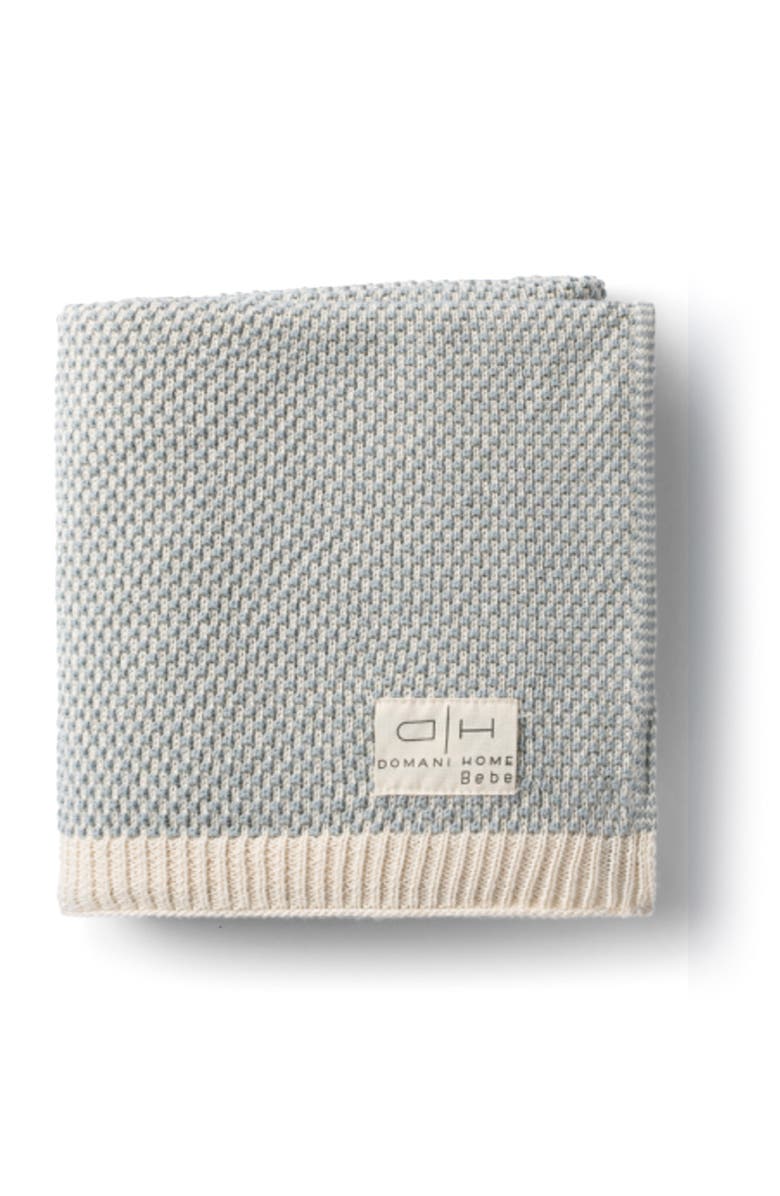 Domani Home Brunello Baby Blanket, Main, color, Lake Blue