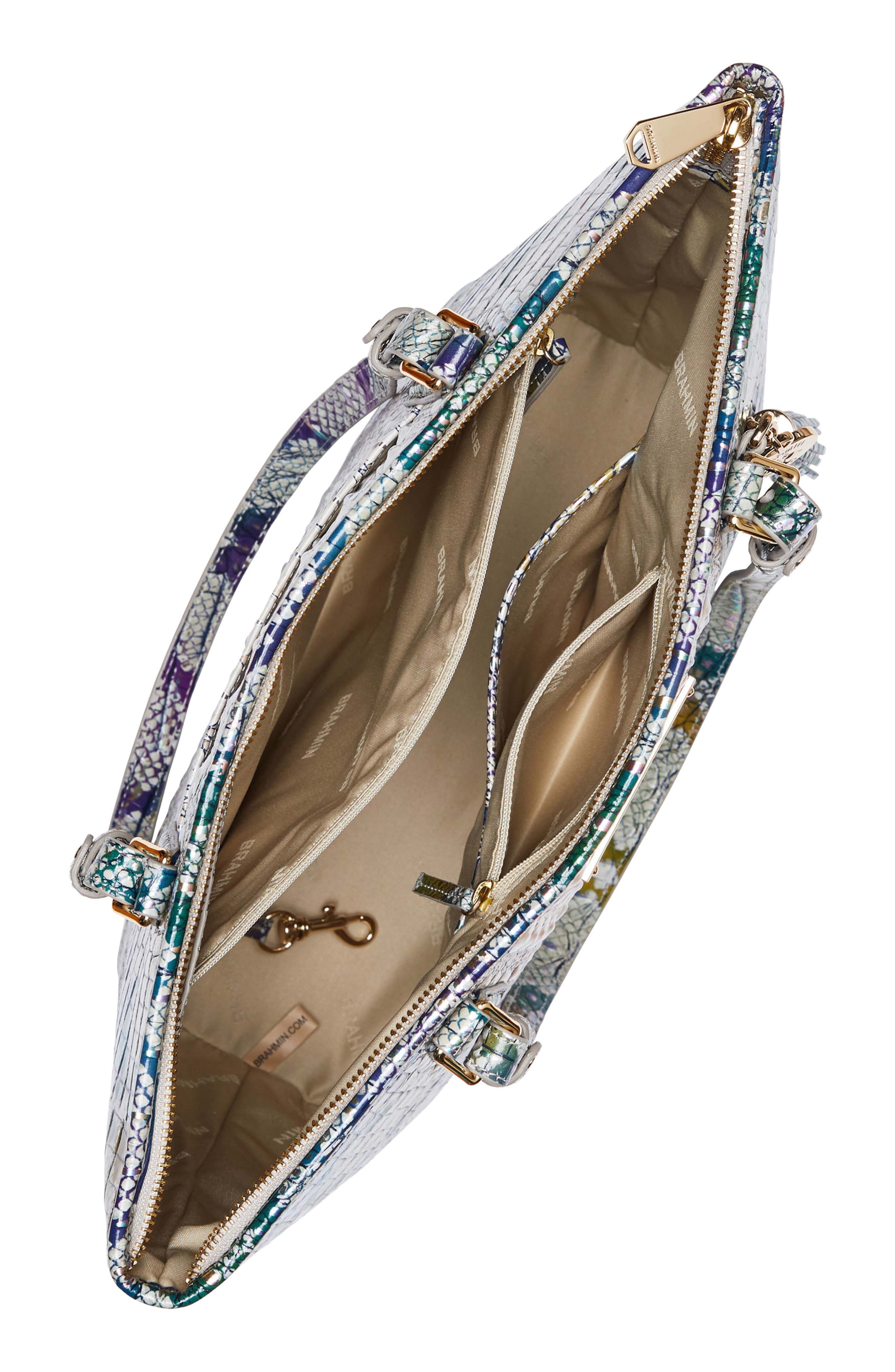 Brahmin Medium Asher Croc Embossed Leather Tote, Alternate, color, 