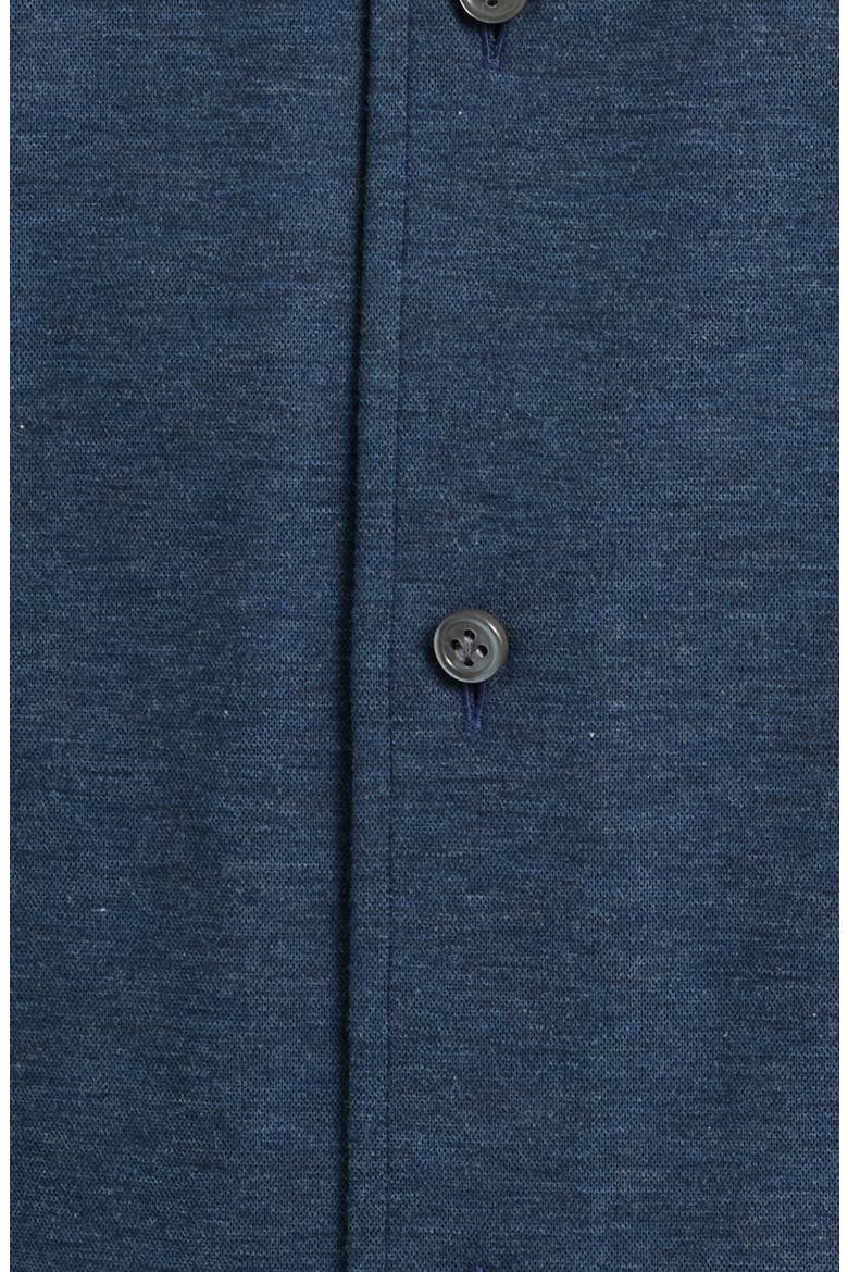 Excursionist Flex Tailored Fit Heathered Wrinkle Resistant Button-Up Shirt, Alternate, color, NAVY