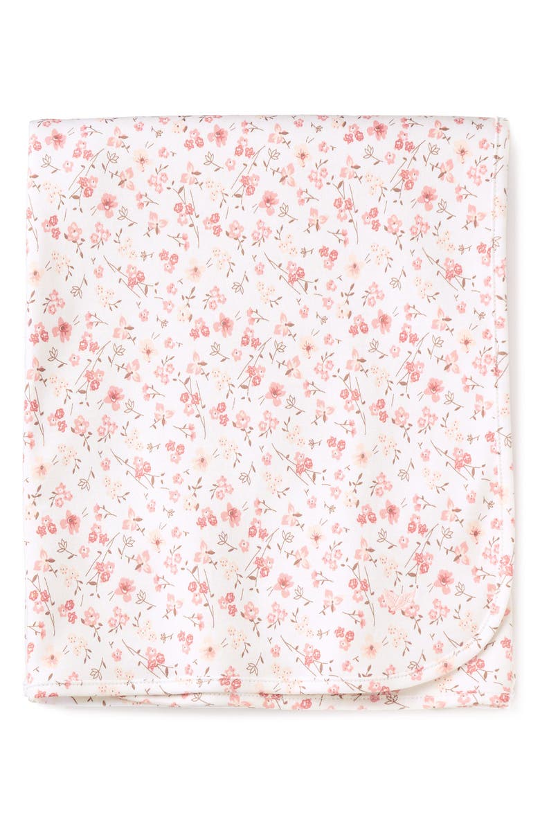 Petite Plume Pima Cotton Baby Blanket, Main, color, Dorset Floral