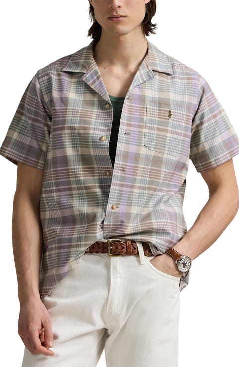 POLO RALPH LAUREN CAMP SHIRTS キャンプシャツ Polo Ralph Lauren] Linen short sleeve camp shirt – GQ SHOP