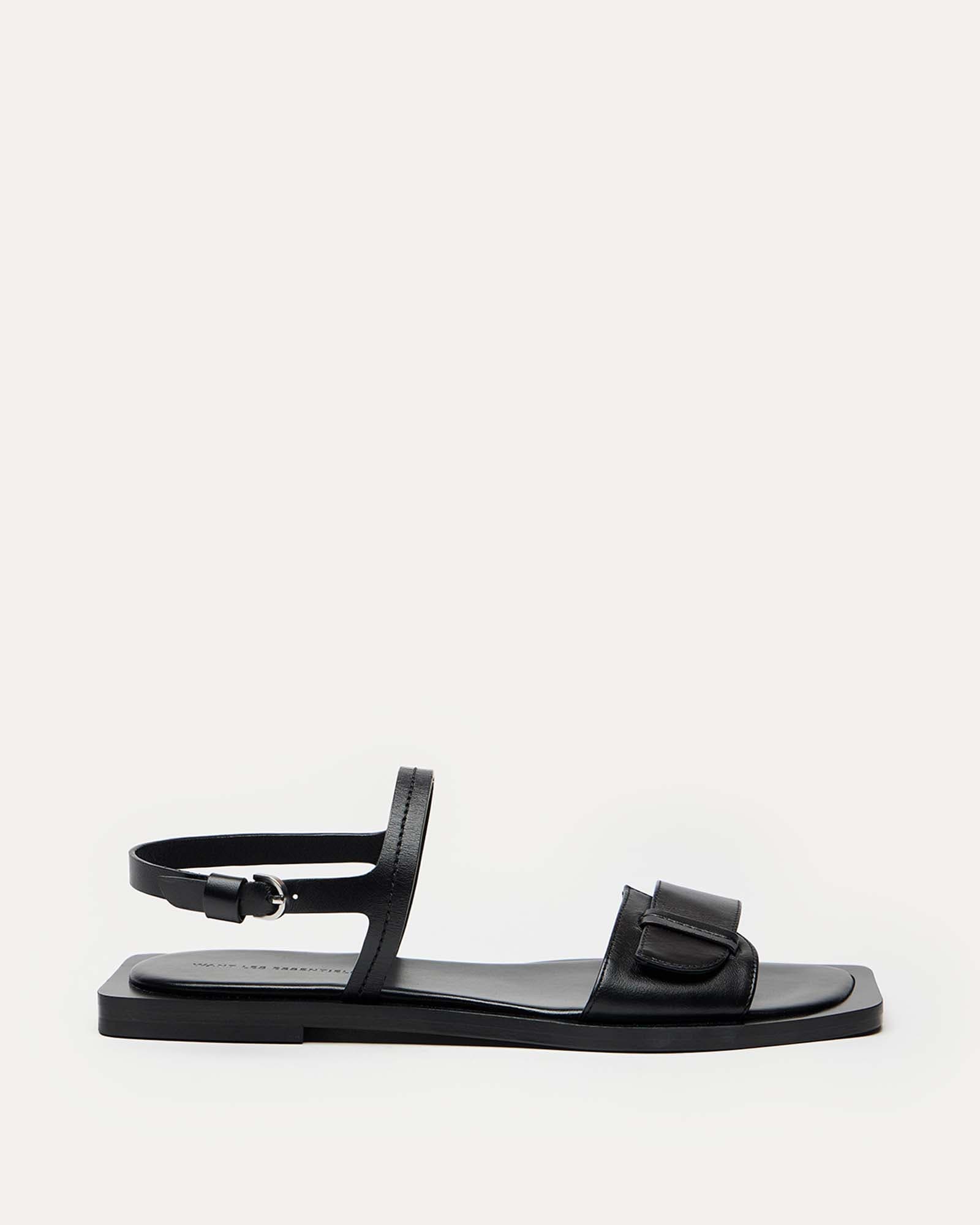 WANT Les Essentiels Holton Smooth Leather Flat Sandal, Main, color, 