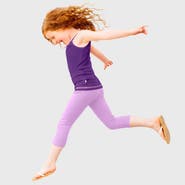 CITY THREADS Girls 100% Soft Cotton Capri Leggings