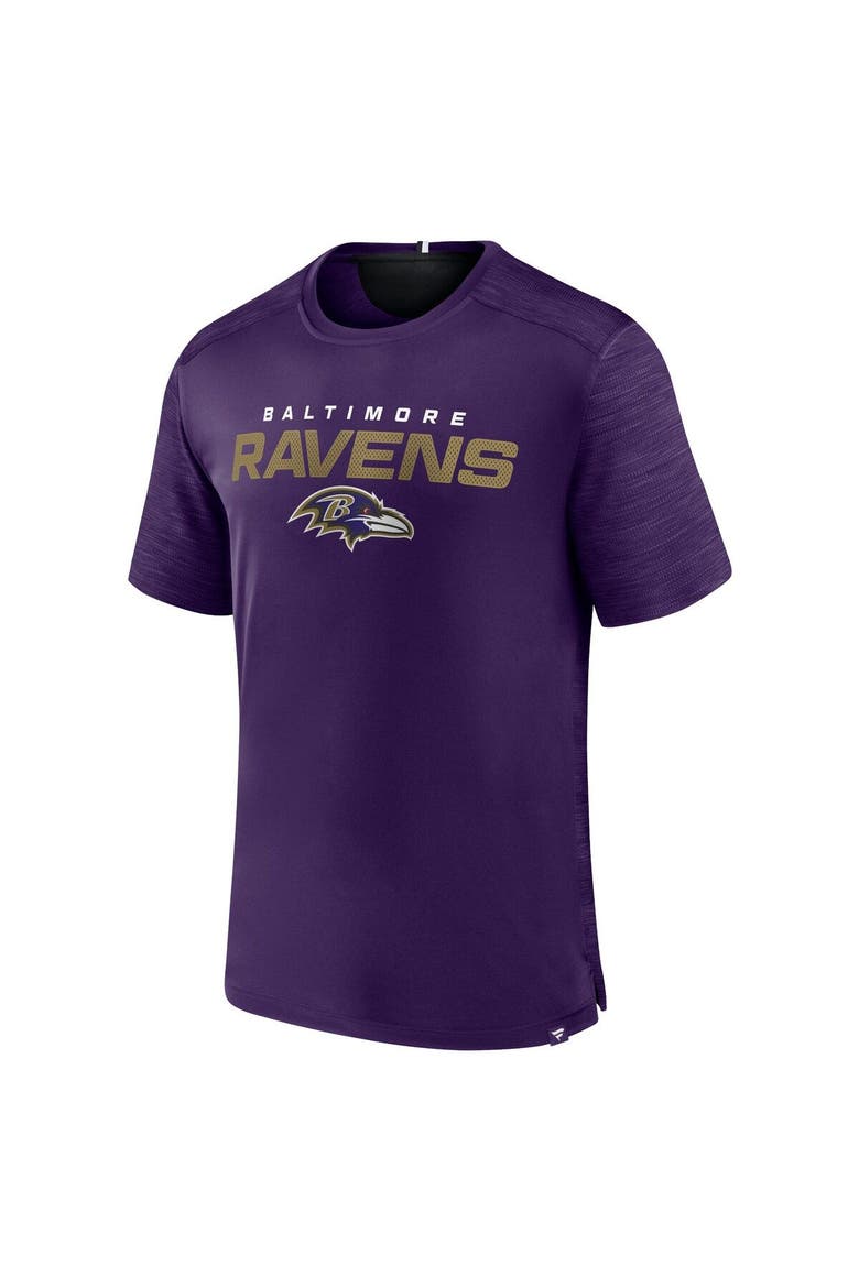 Men's Fanatics Branded Purple Baltimore Ravens Defender Evo T-Shirt, Alternate, color, Purple