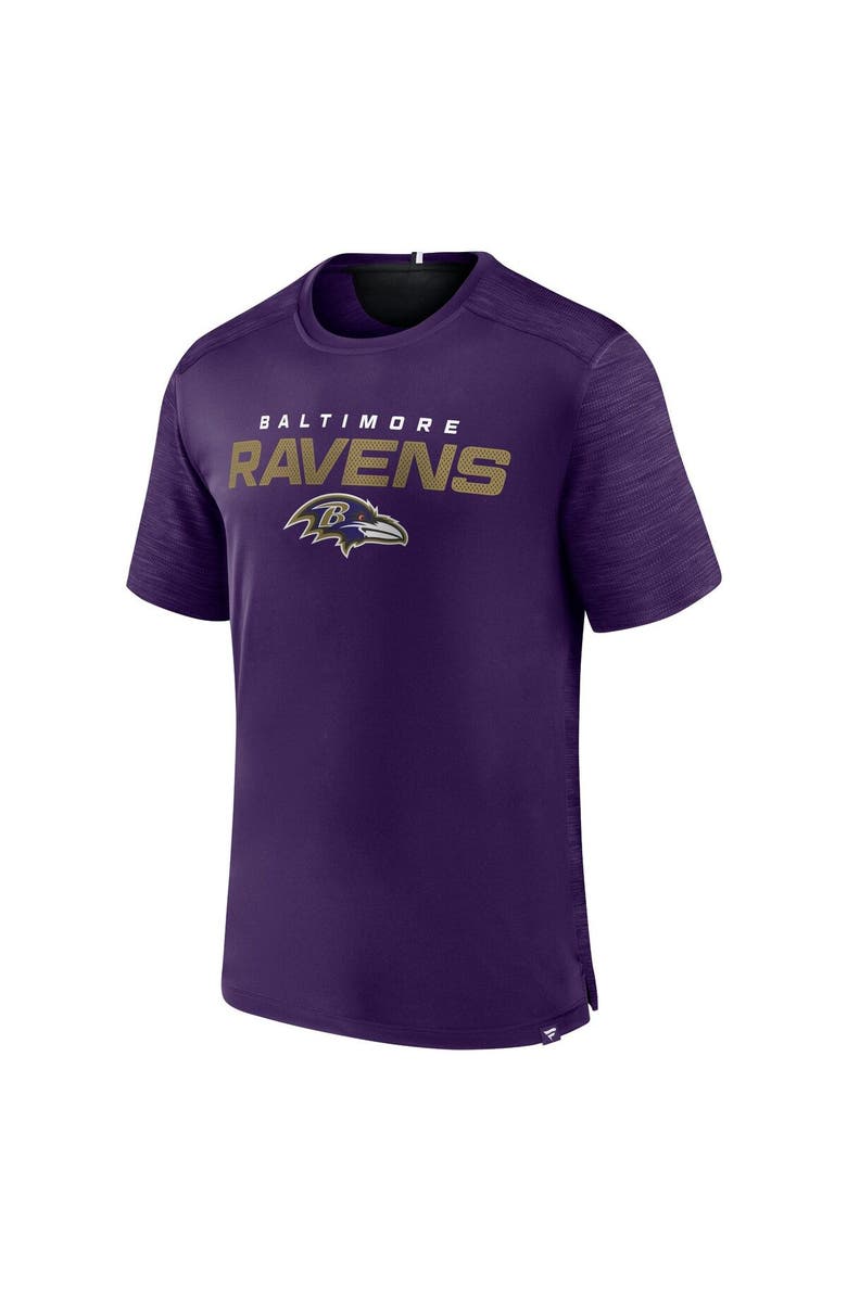 FANATICS Men's Fanatics Branded Purple Baltimore Ravens Defender Evo T-Shirt, Alternate, color, Purple