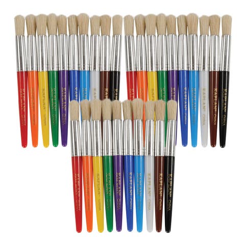 Easy to Grip Colored Chubby Brushes- Set of 30