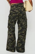 Princess Polly Hudsen Camouflage Low Rise Baggy Wide Leg Cargo Pants