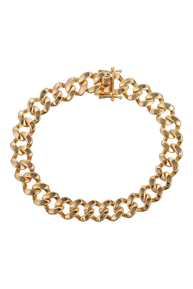 Men's Cuban Link Necklace, Main, color, GOLD