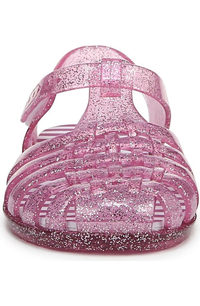 Blowfish Malibu Kids' Jellyfish T-Strap Sandal, Alternate, color, Pink Sparkle