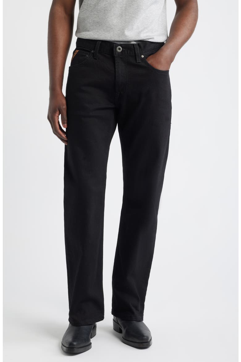 M4 Relaxed Bootcut Jeans, Main, color, BLACK