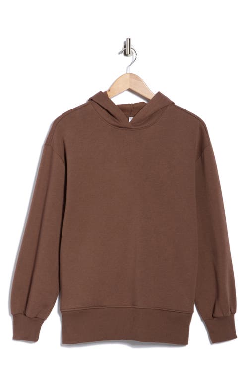Z By Zella Feather Fleece Oversize Hoodie In Brown