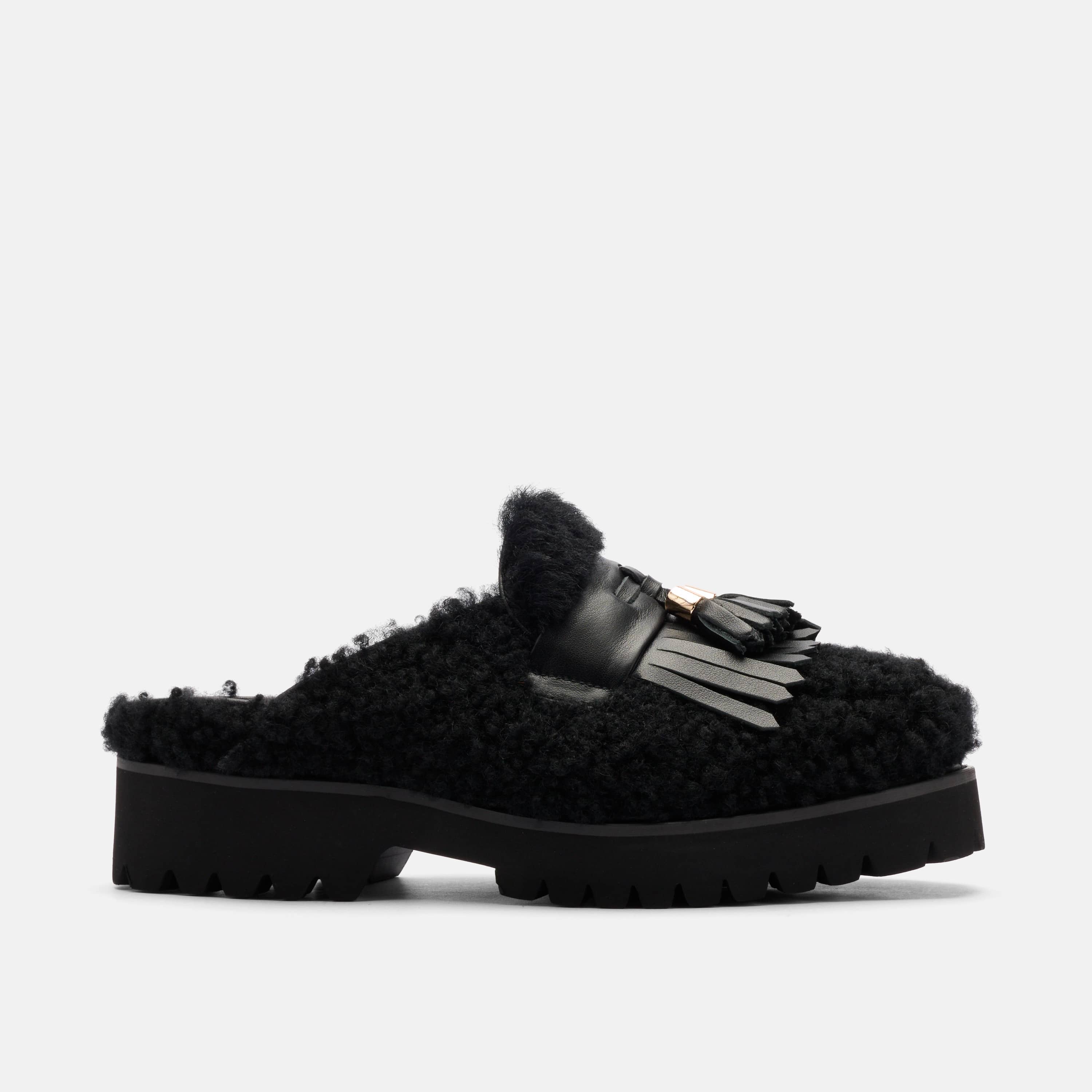 Hollis Tassel Mule, Alternate, color, Black
