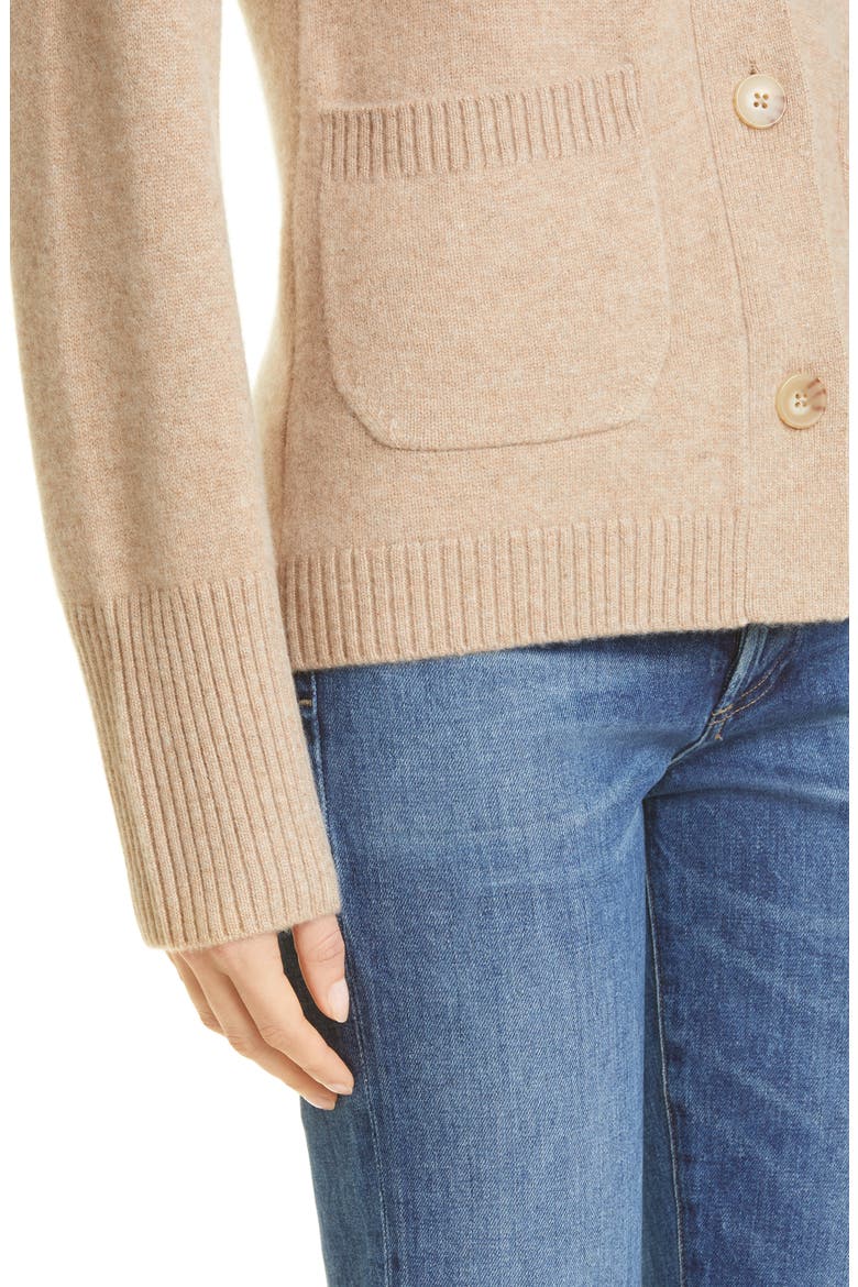 Cashmere Blend Cardigan, Alternate, color, TAN CAMEL DARK HEATHER