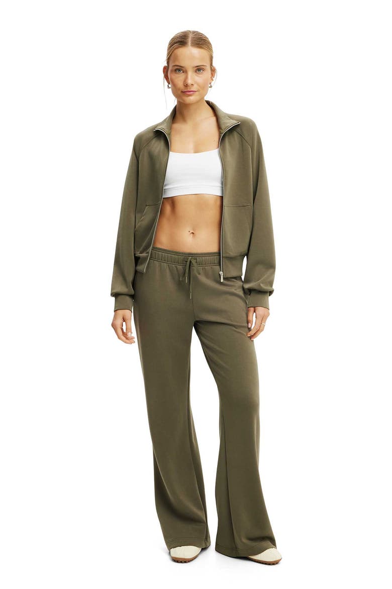 Women's Active Ultimate Soft Funnel Neck Jacket, Alternate, color, Cuteility Green