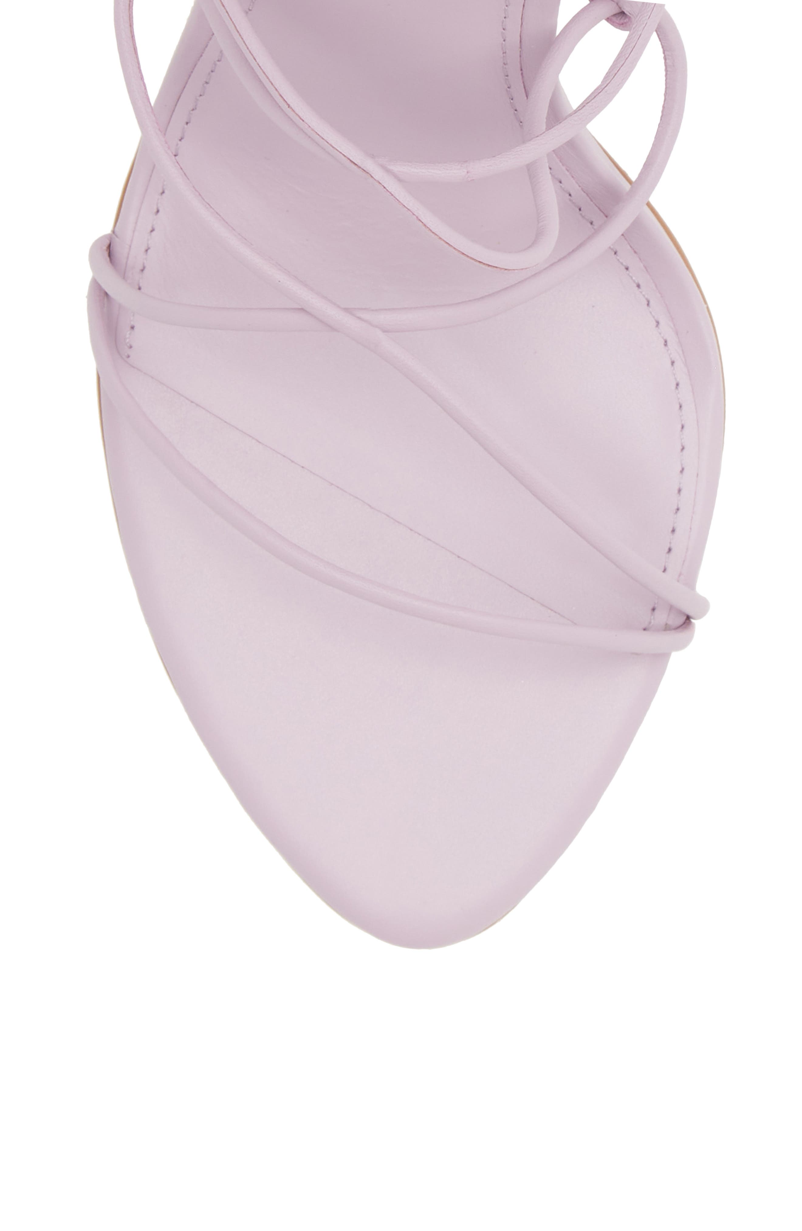 Soleil Ankle Tie Sandal, Alternate, color, DUSTY LILAC