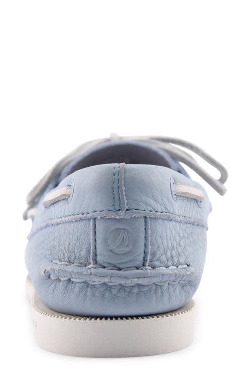 Sperry 'authentic Original' Boat Shoe In Light Blue Leather