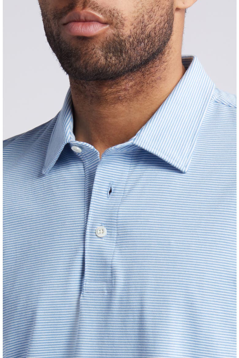 Movement Stripe Piqué Polo, Alternate, color, CLEAN LAKE FEEDER