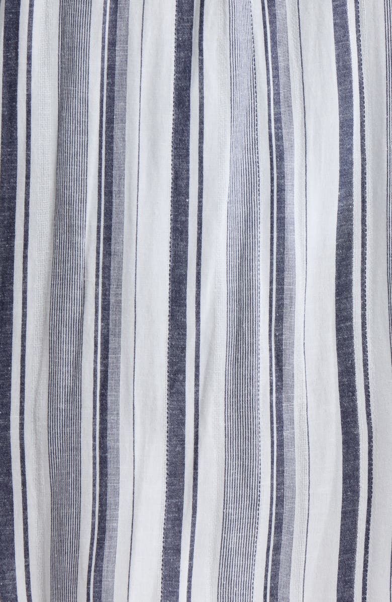 Nordstrom Oversized Cover-Up Shirt, Alternate, color, Navy Stripe