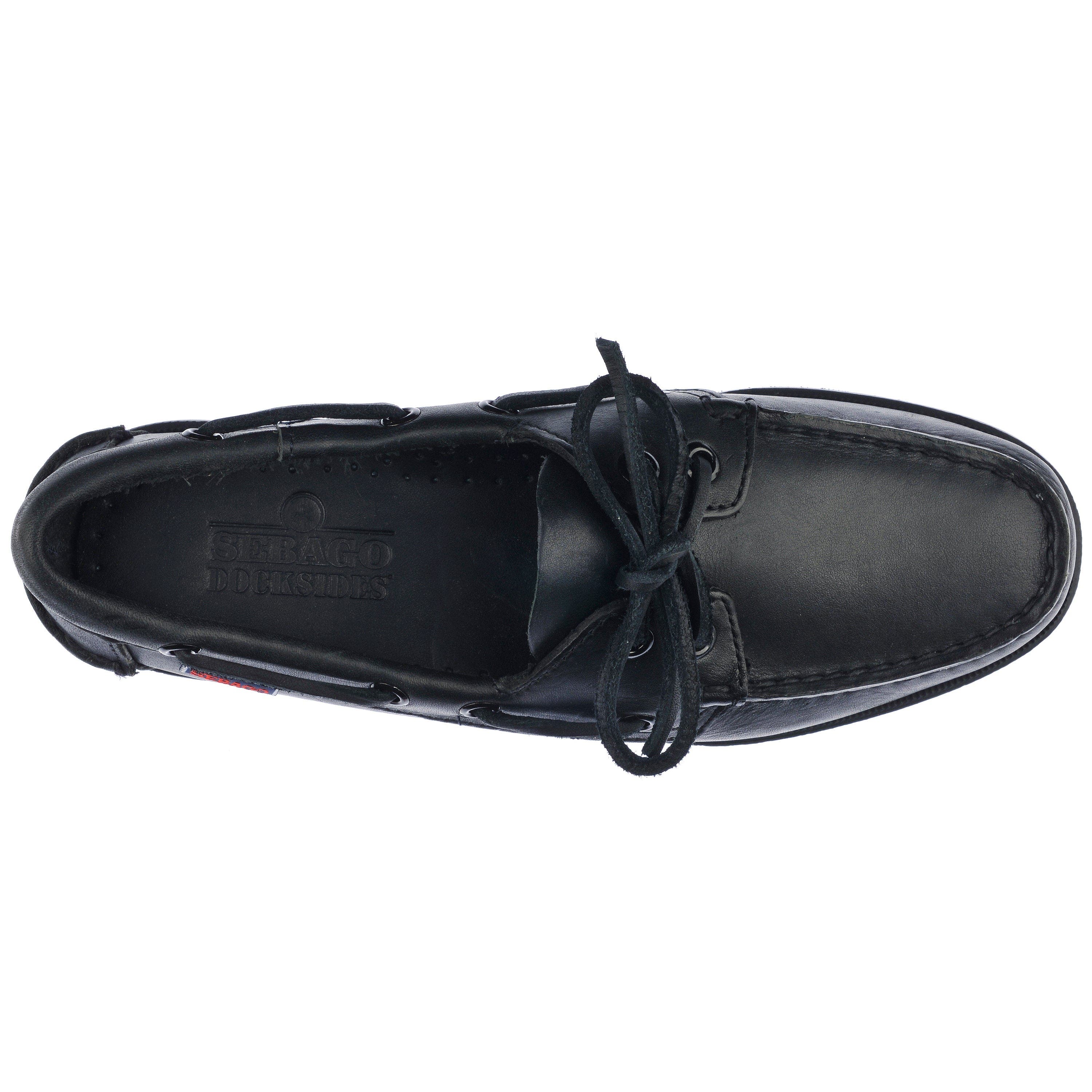 Sebago Docksides Portland Boat Shoes, Alternate, color, Total Black