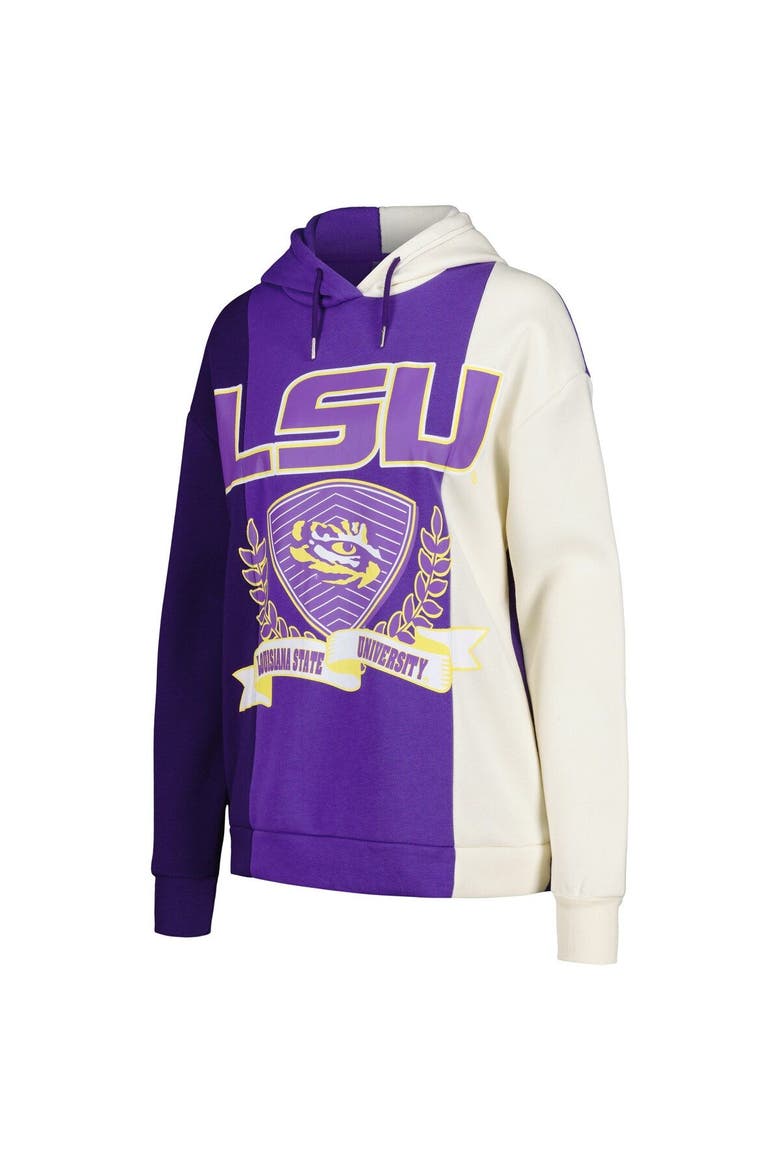 Women's Gameday Couture Purple LSU Tigers Hall of Fame Colorblock Pullover Hoodie, Alternate, color, Purple