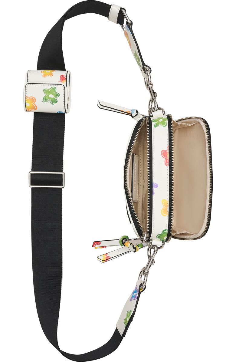 Marc Jacobs The Wild Daisy Snapshot Bag, Alternate, color, White Multi