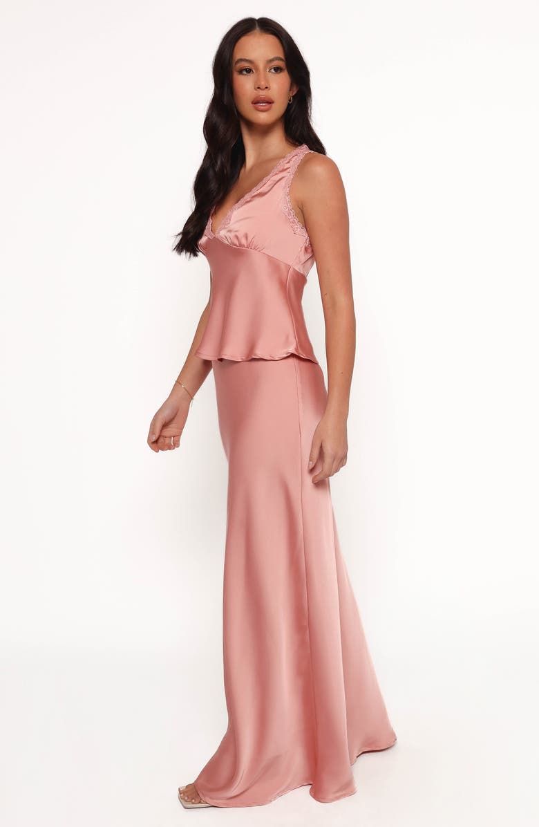 Petal & Pup Velman Satin Maxi Skirt, Alternate, color, Pink