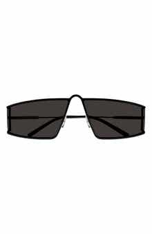 66mm Oversize Rectangular Sunglasses