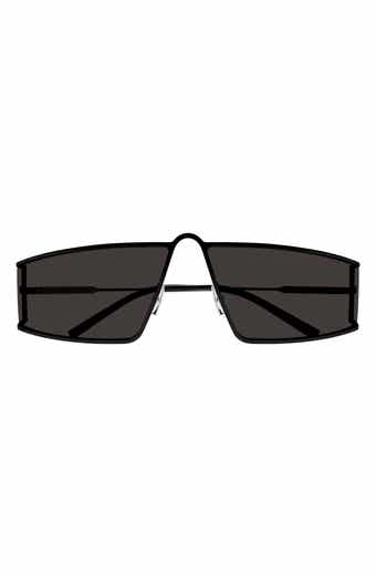 66mm Oversize Rectangular Sunglasses