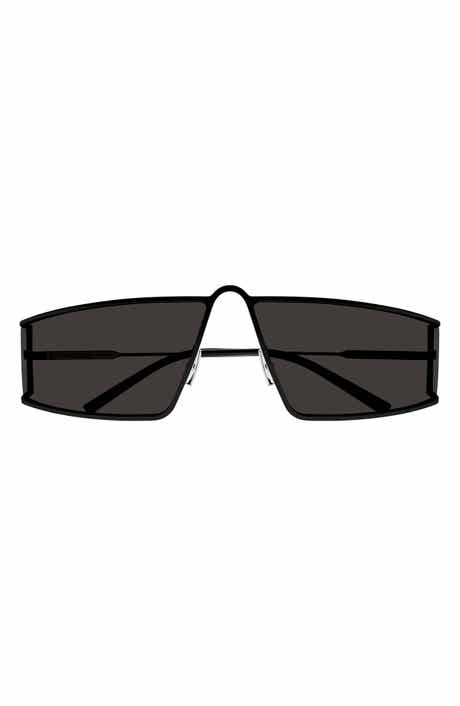 66mm Oversize Rectangular Sunglasses