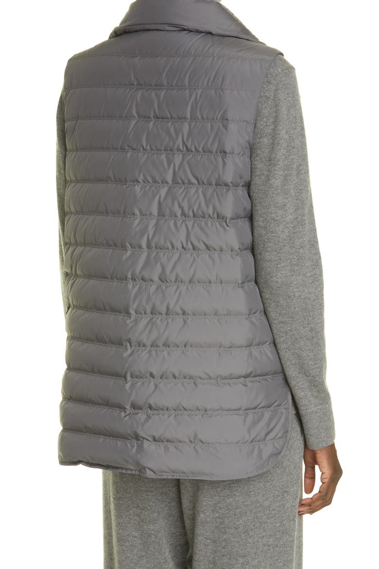 Dylan KindMade Water Resistant Reversible Down Vest, Alternate, color, ROCK