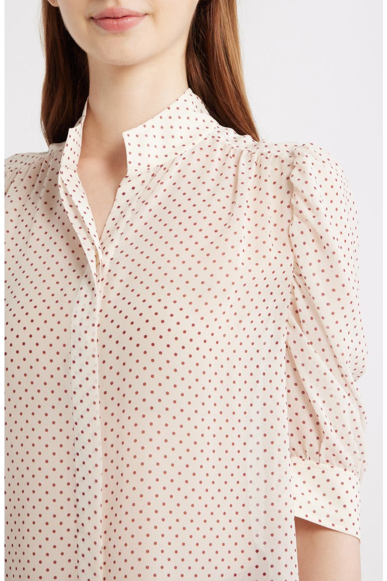 The Gillian Polka Dot Shirt, Alternate, color, CREAM MULTI