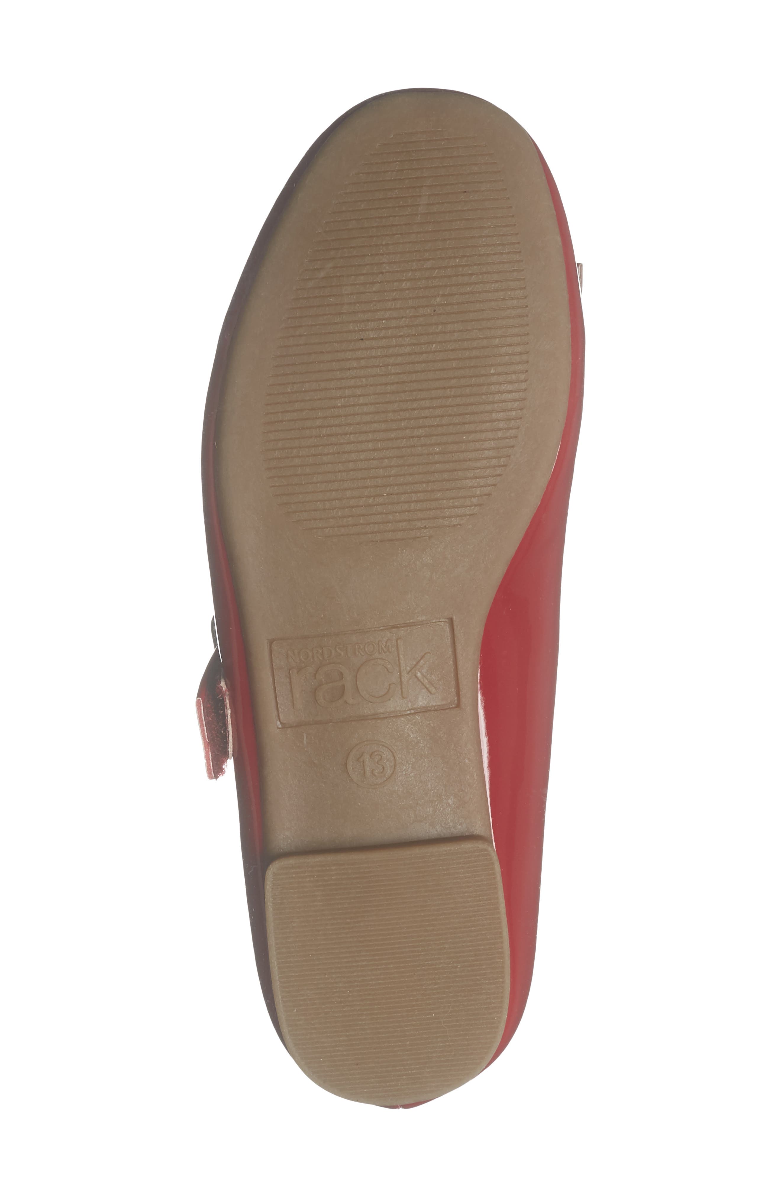 Kids' Mikayla Grommet Bow Mary Jane Flat, Alternate, color, RED