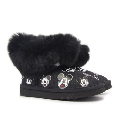 Master of Arts Faux Fur Mickey Boots in Black  product