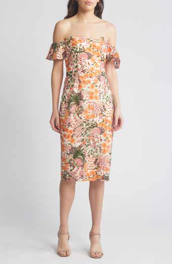 Tara Off the Shoulder Midi Dress