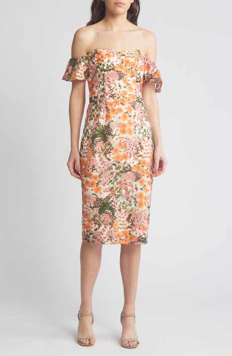 Tara Off the Shoulder Midi Dress