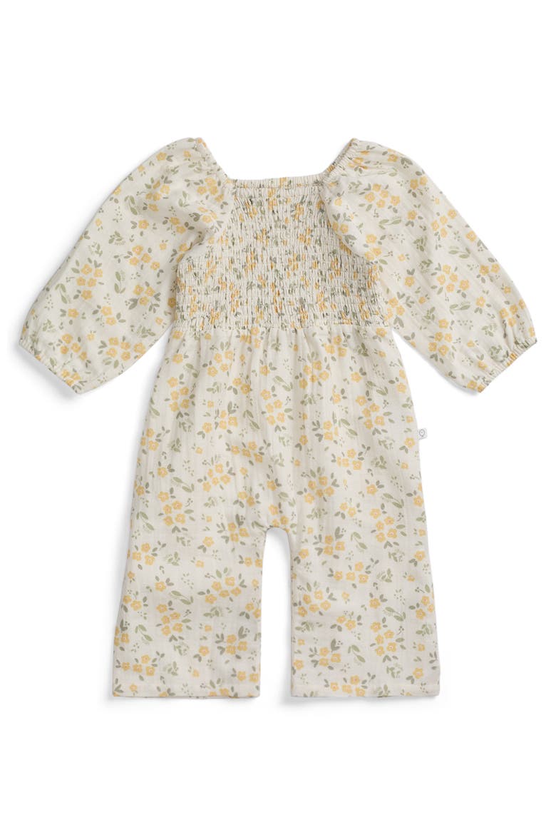 Floral Muslin Jumpsuit, Main, color, Floral Cloud Dancer