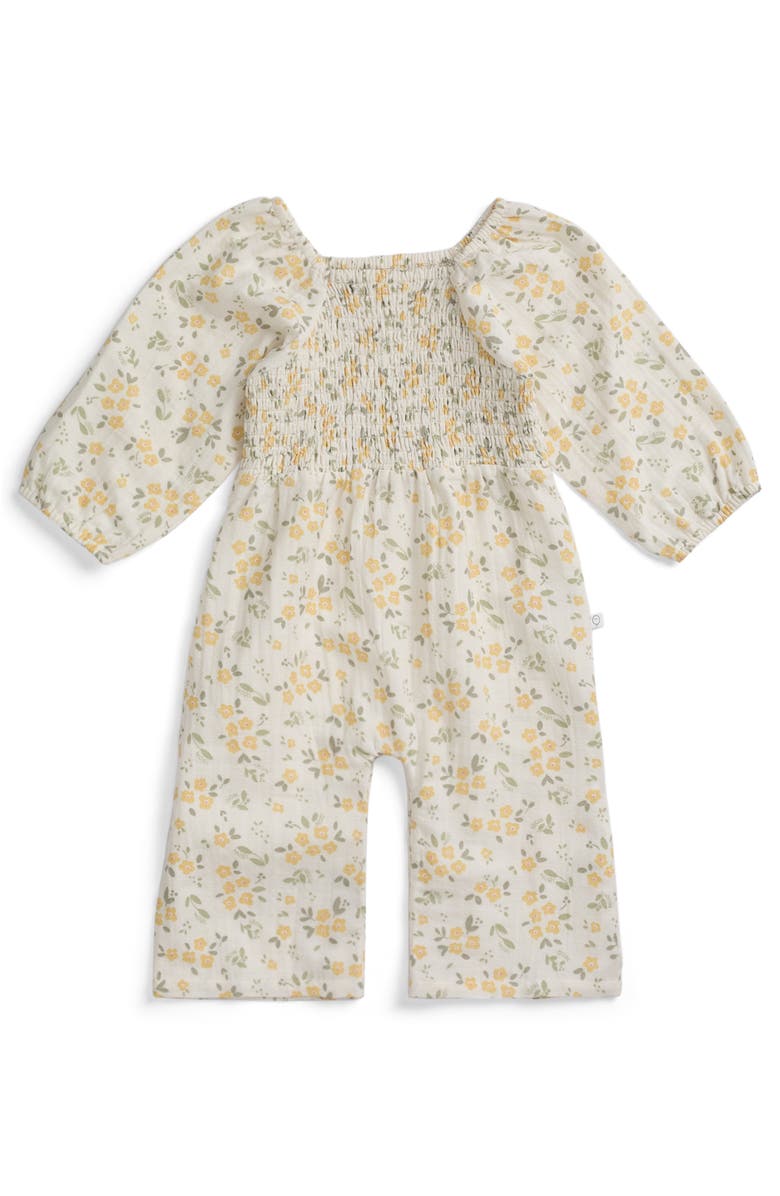 MORI Floral Muslin Jumpsuit, Main, color, Floral Cloud Dancer