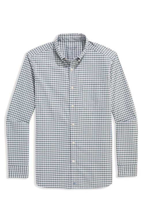 Vineyard Vines Classic Fit On-the-go Brrrº Gingham Button-down Shirt In Gray