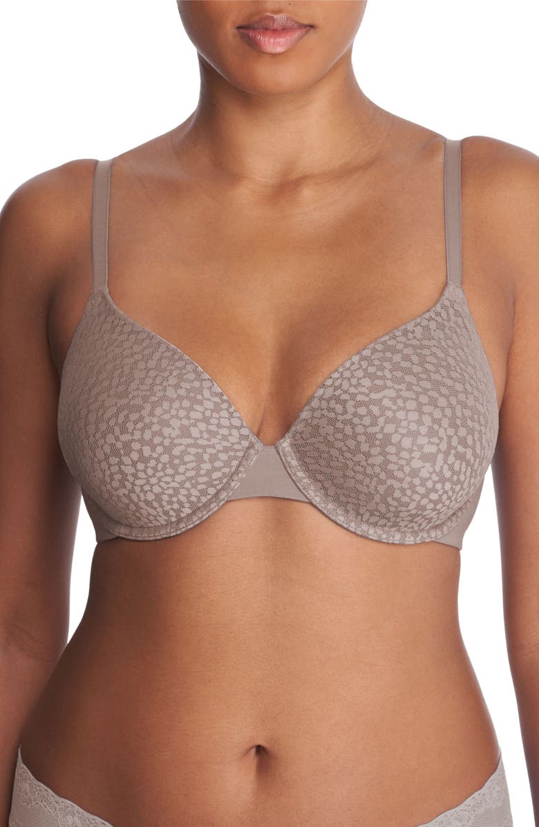Natori Comfort Evolution Full Fit Memory Foam Covertible Bra, Main, color, Smoky