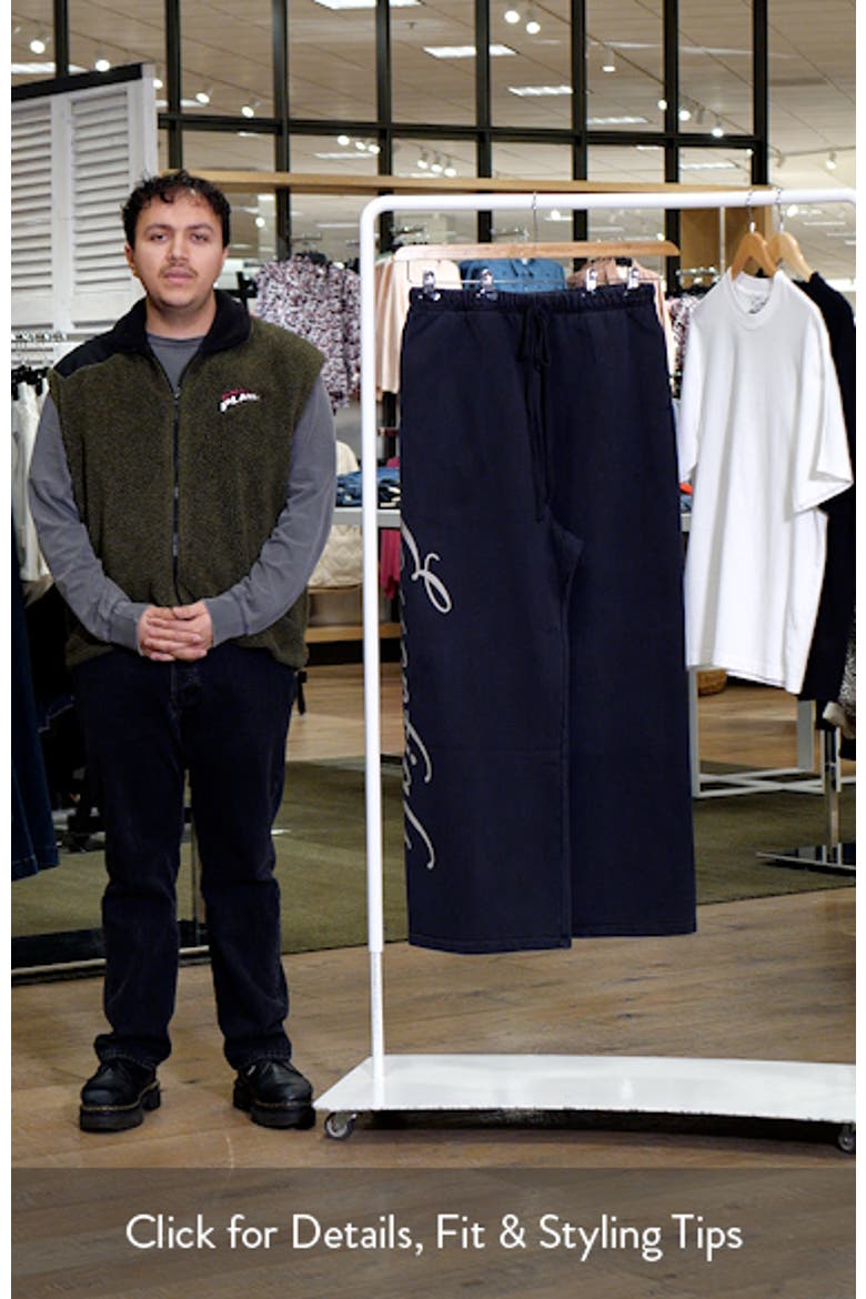 Fear of God Essentials Lounge Heavy Fleece Wide Leg Sweatpants